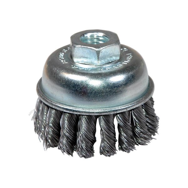 K-Tool International X-Coarse Knotted End Wire Cup Brush, 2-3/4In. KTI79220